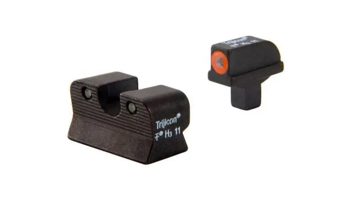 0010171 trijicon 1911 colt cut hd night sight set orange front outline ca101o | WTW Arms