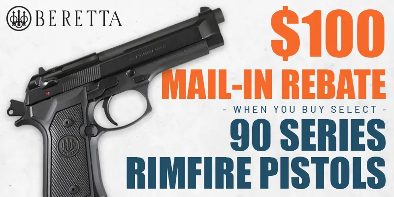 Beretta 90 Series firearm Rebate Connecticut