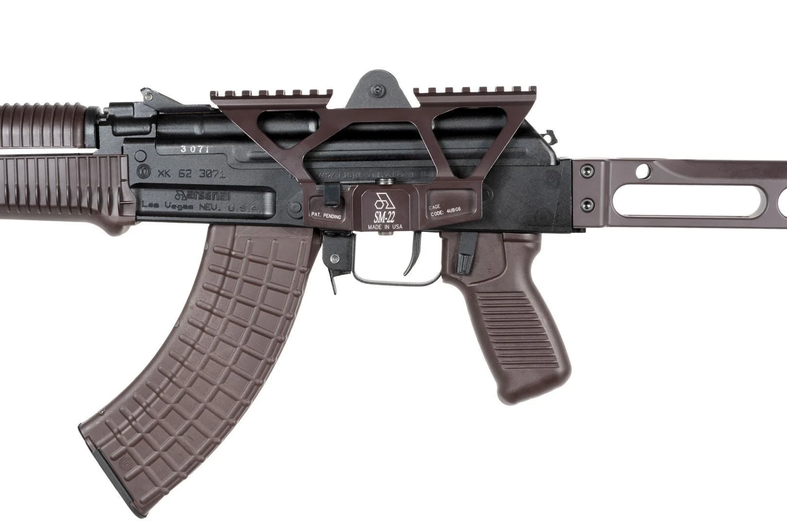 Arsenal Scope Mount AK47 SAM7K Series Plum Cerakote - Image 3