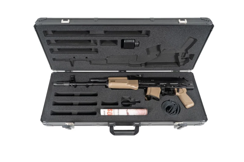 Arsenal SAM7SF 7.62x39mm Semi-Auto AK-47 Rifle with Aluminum Side Folding Stock and Arsenal Hard Case FDE - Image 3