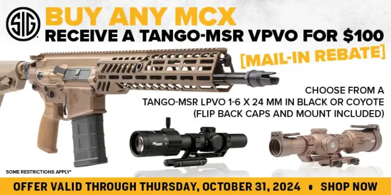 Sig MCX Optic Rebate