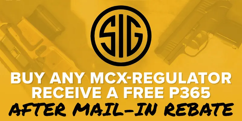 Sig MCX Regulator Rebate