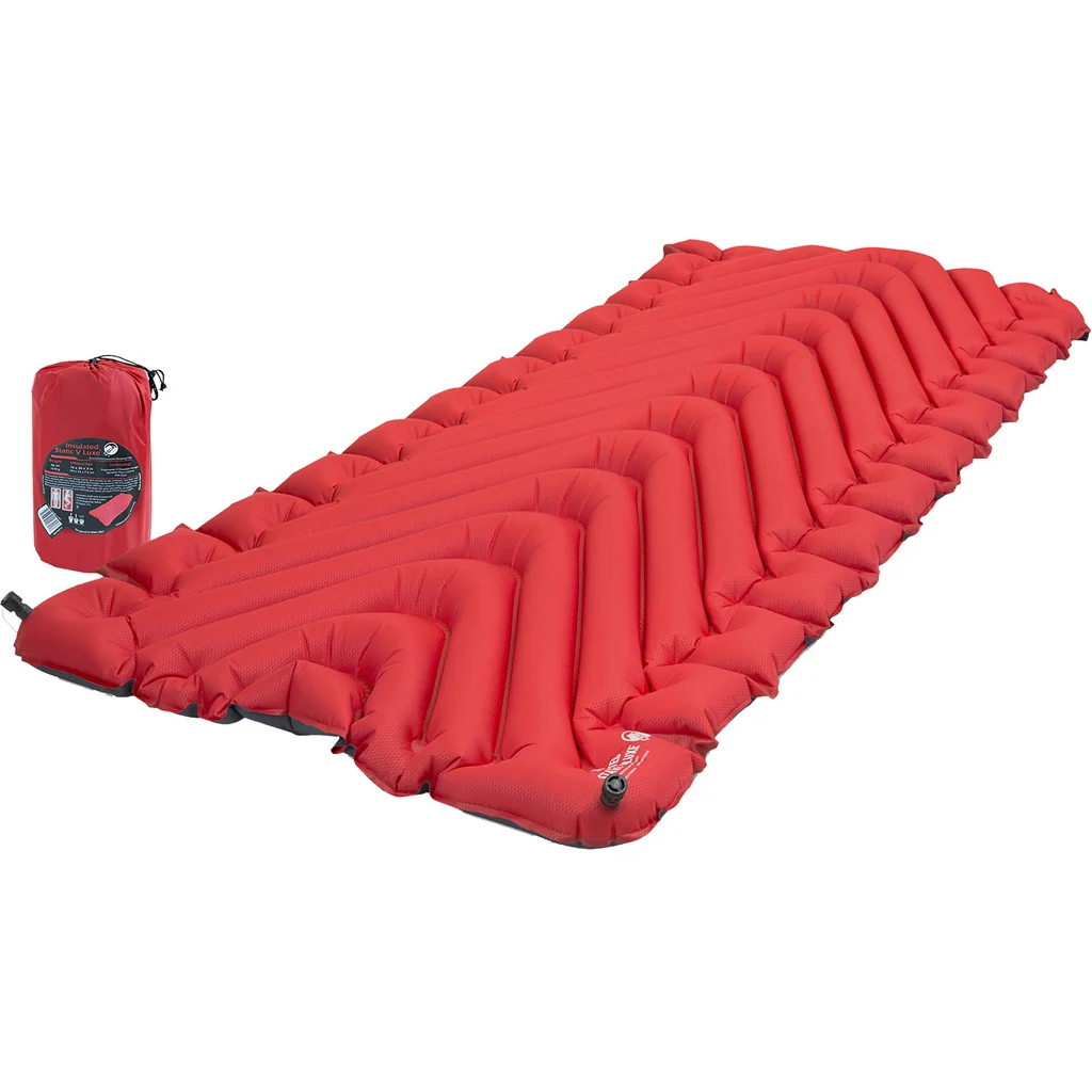 Klymit Insulated Static V Luxe Sleeping Pad Red - Image 3