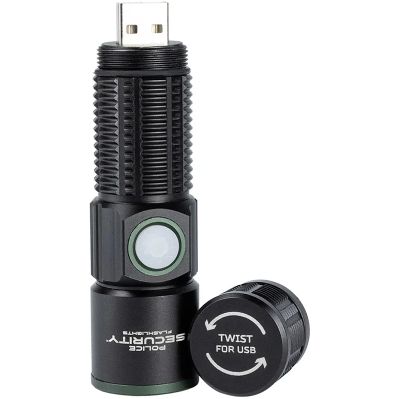 Police Security USB Flashlight 550 Lumens - Image 3