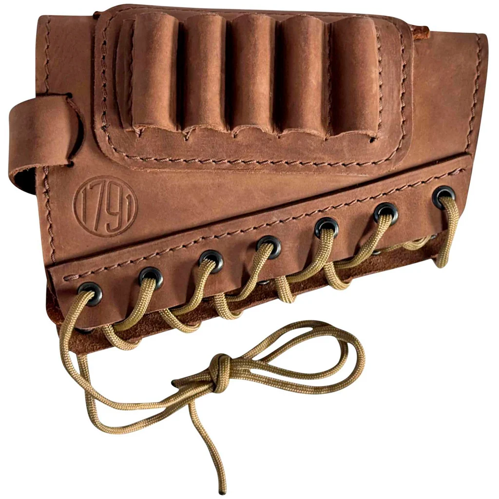 1791 HUNT Butt Cuff Ammo Holder Magnum Rifle Brown RH - Image 2