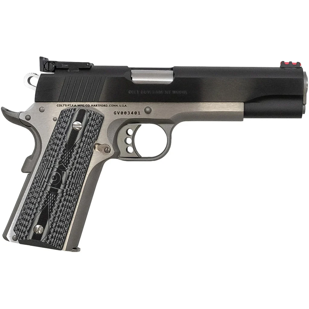 Colt 1911 Gold Cup Pistol  38 Super 5 in. Black/Cerakote Titanium 9 rd. - Image 2