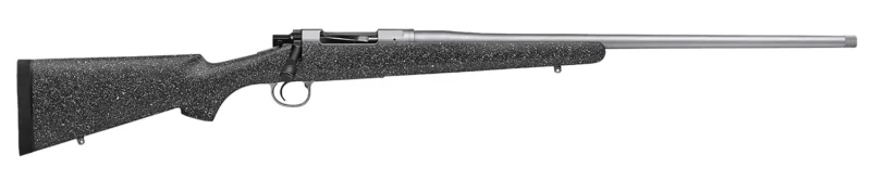 Nosler 40421 M21 27 Nosler 3+1 24" Barrel, Stainless Steel Nitride Metal Finish, Gray Speckled Black All-Weather Epoxy Stock