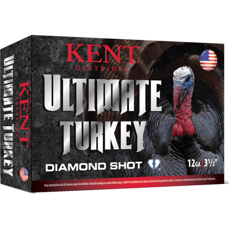 KENT Ultimate Diamond Shot Turkey Load 12 Ga. 3 In. 1 3/4 Oz. 5 Shot 10 Rd.