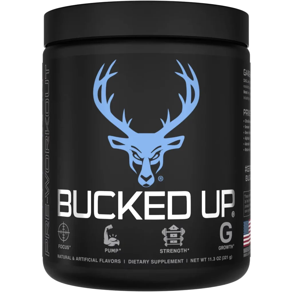 Bucked Up Pre-Workout Blue Raz 30 Serving Tub - Image 2