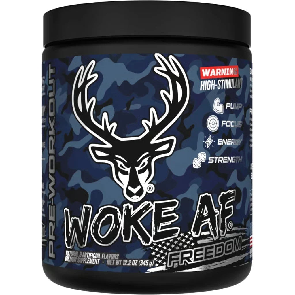 Bucked Up Woke AF Pre-Workout Freedom Grape 30 Serving Tub - Image 2