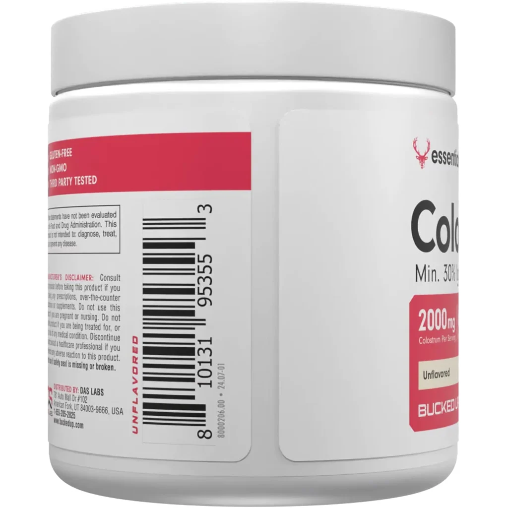 Bucked Up Colostrum Antibody Supplement Unflavored 30 Serving Tub - Image 3