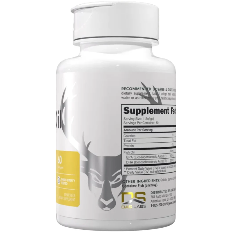 Bucked Up Fish Oil Supplement 60 Capsules - Image 2