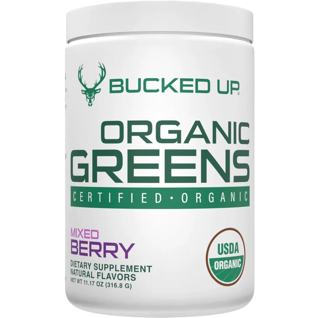 Bucked Up Organic Greens Mixed Berry 30 Serving Tub - Image 2