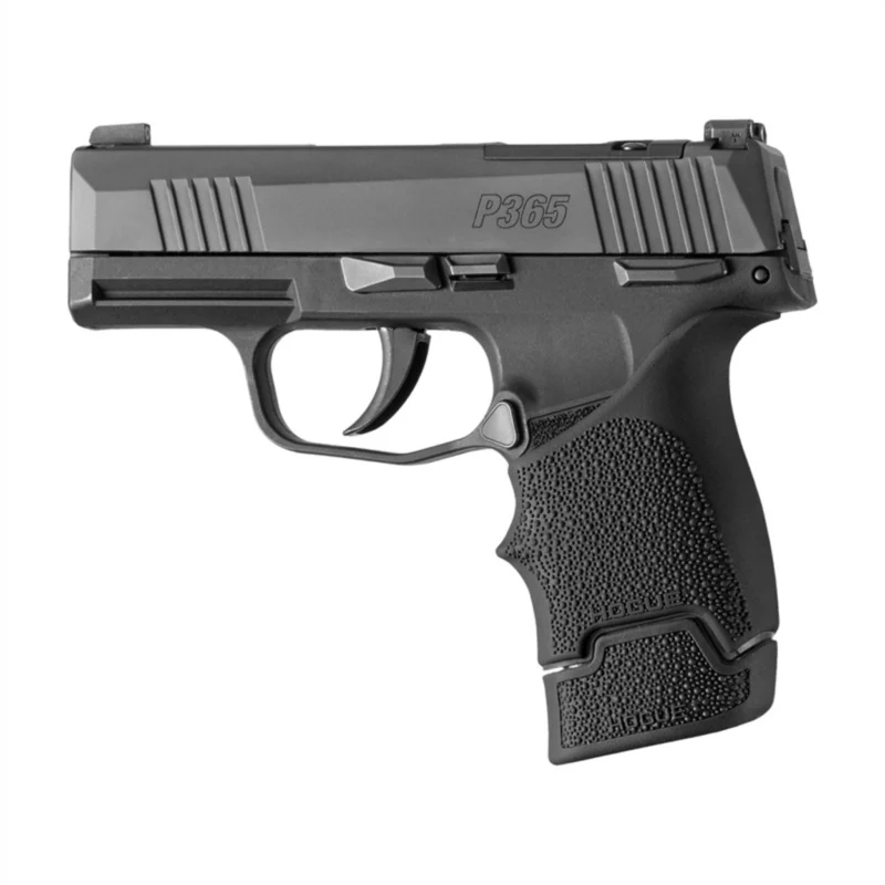 Hogue Overmolded Rubber Grip Extension Base Pad Sig Sauer P365 12RD Mag Black - Image 3