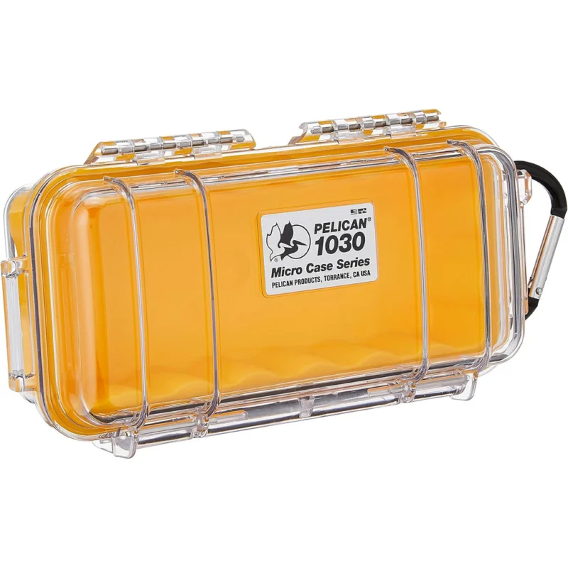 Pelican Waterproof 1030 Micro Case Yellow/Clear - Image 2