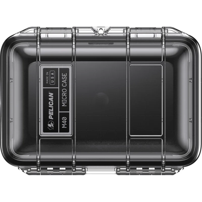 Pelican Waterproof M40 Micro Case Black/Clear - Image 2