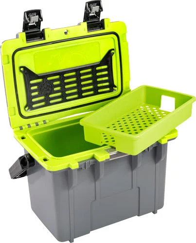 PELICAN COOLERS IM 14 QUART - DKGRAY/GREEN W/DRY STORAGE - Image 2