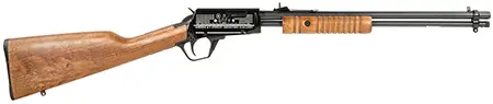 Rossi RP22181WDEN07 Gallery Full Size 22 LR 15+1, 18" Polished Black Steel Barrel, Polished Black w/Engraving Steel Receiver, Hardwood Fixed Stock, Right Hand