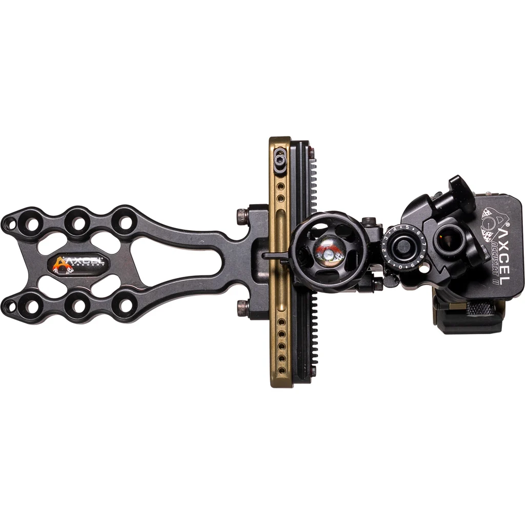 Axcel LANDSLYDE Slider Tactical Bowhunting Sight AccuStat II Micro 4 Pin .010 - Image 2