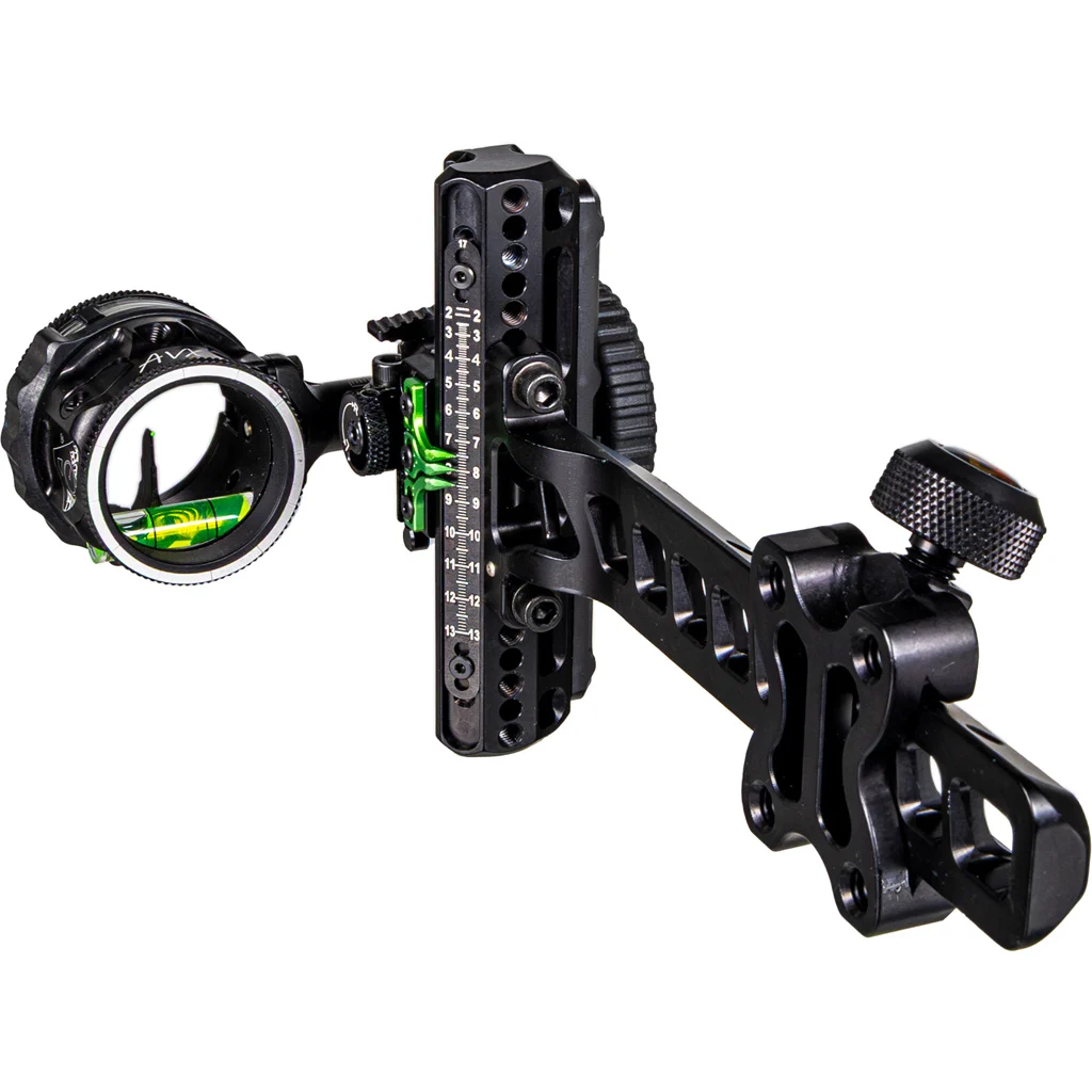 Axcel Driver Plus Slider Sight w/AVX-31 Scope Stealth BH .019 Green Fiber Single Pin RH - Image 2