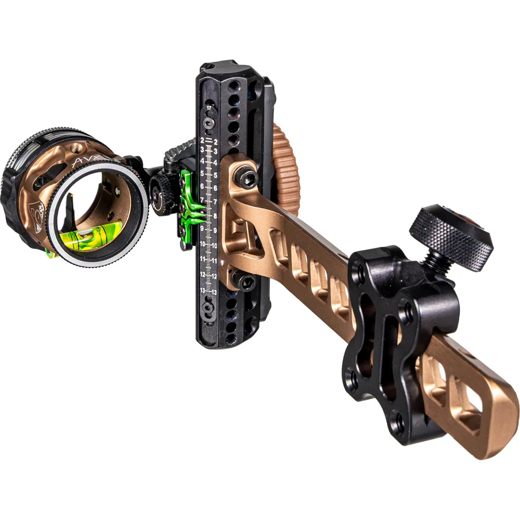 Axcel Driver Plus Slider Sight w/AVX-31 Scope Coyote Tan .019 Yellow Fiber Single Pin RH - Image 2