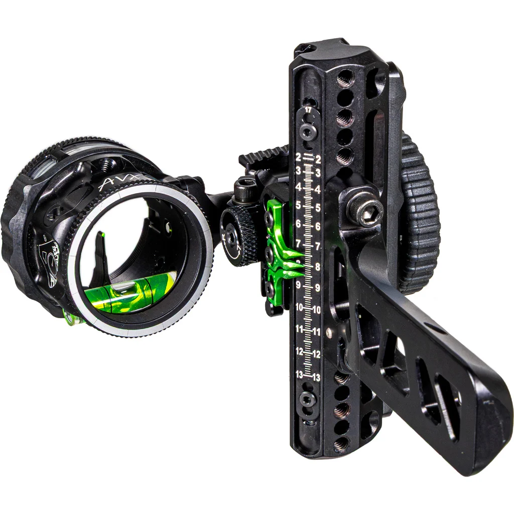 Axcel Driver Plus Slider Sight w/AVX-31 Scope Stealth BH Bridge-Lock .019 Green Fiber 1 Pin RH - Image 2