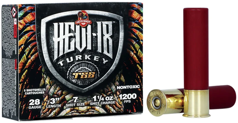 HEVI-Shot HEVI-18 TSS Turkey Shotshells 28ga 3" 1-1/4oz 1200 fps #7 5/ct