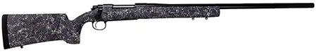 Remington Firearms (New) R84176 700 Long Range Full Size 300 Win Mag 3+1 26" Matte Black Heavy Threaded Barrel, Drilled & Tapped Steel Receiver, Grey w/Black & White Web HS Precision Synthetic Stock - Remington