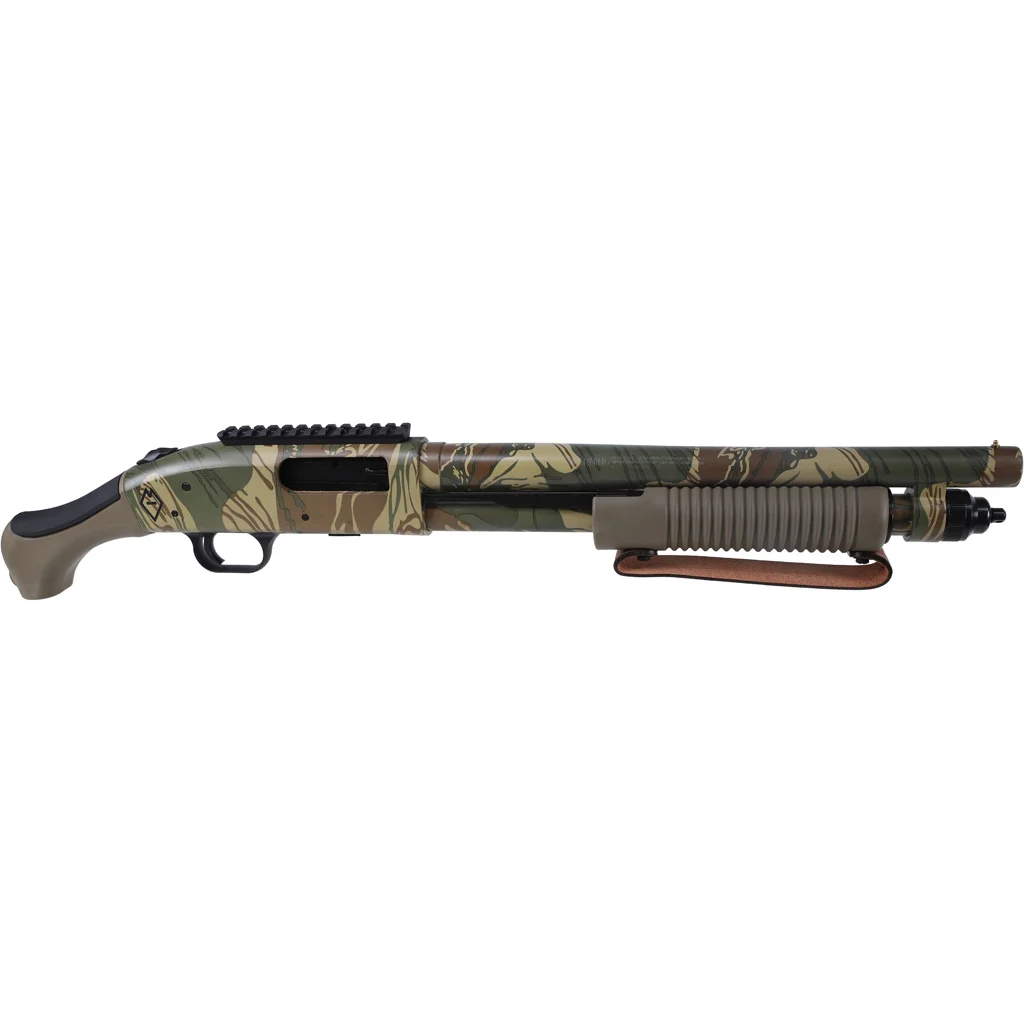 Mossberg 590 Shotgun 12 ga. 14.375 in. Rhodesian Brushstroke 3 in. - Image 2
