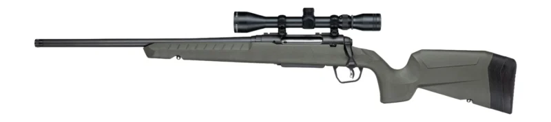 Savage Arms 33187 Axis 2 XP 6.5 Creedmoor 4+1 20" Matte Black Carbon Steel Threaded Barrel & Drilled & Tapped Receiver, OD Green Synthetic Fixed w/Pistol Grip Stock, 3-9x40mm Duplex Scope, Left Hand