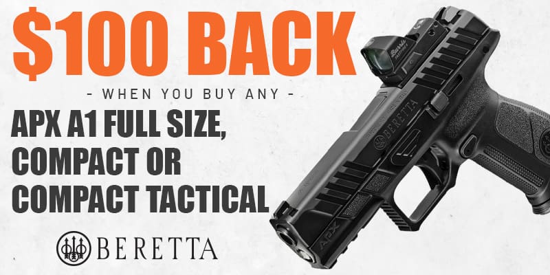 Beretta APX A1 Full Size Rebate 800 x 400 | WTW Arms