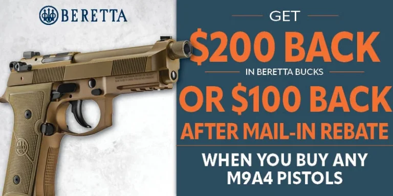 Beretta Pistol Rebate M9A4 WTW Arms