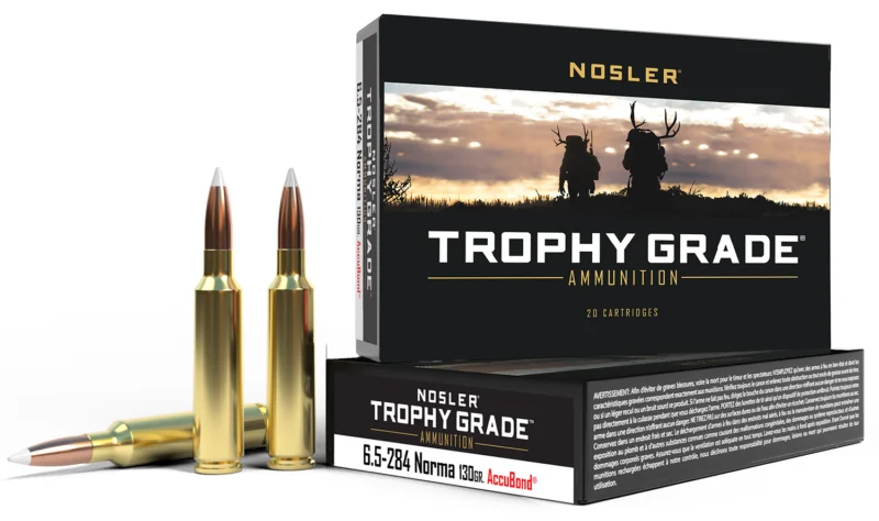 NOSLER TROPHY 6.5X284 NORMA - 130GR ACCUBOND 20RD 10BX/CS
