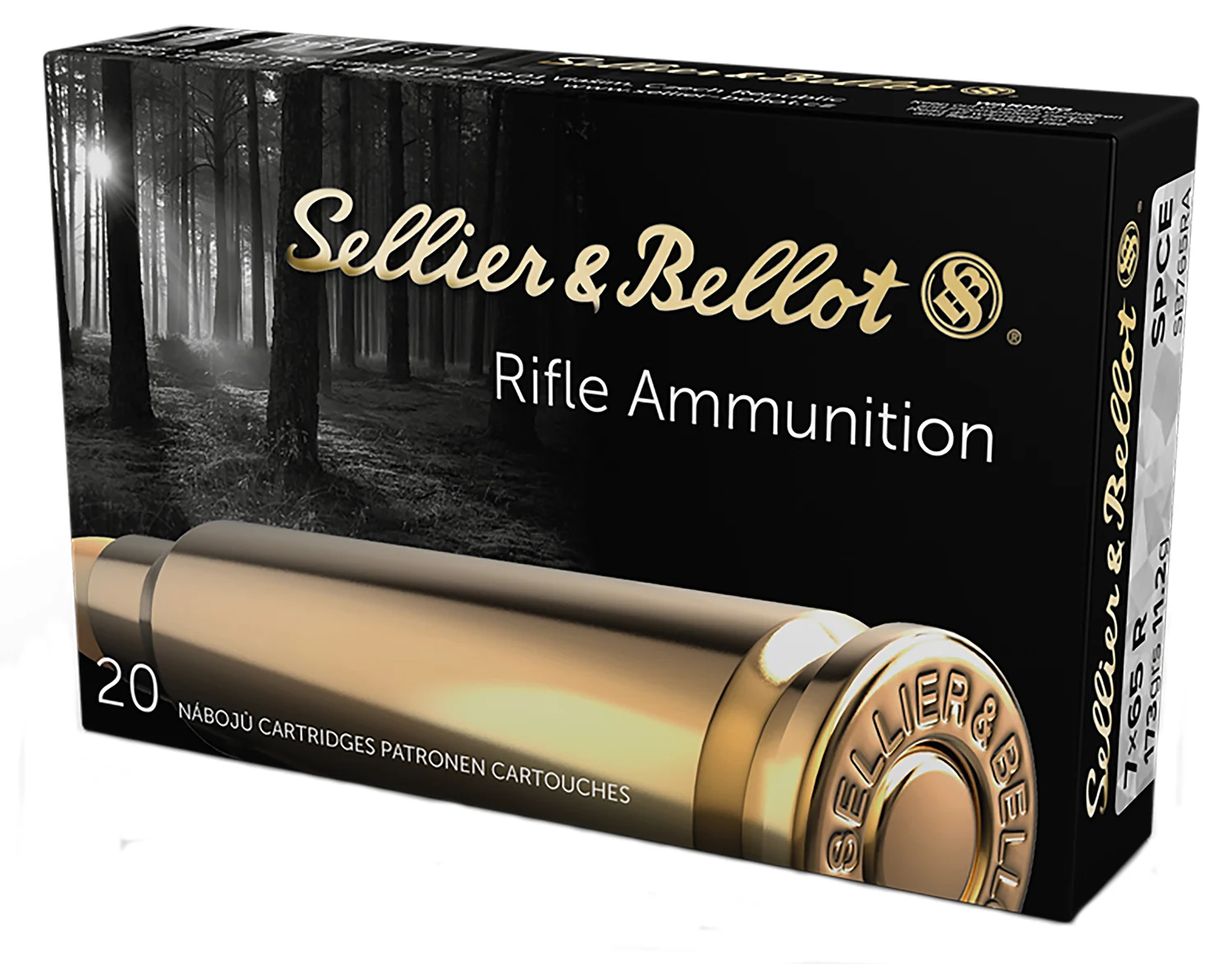 Sellier & Bellot SB765RA Rifle 7x65mmR 173gr Soft Point Cut Through Edge 20 Per Box/20 Case