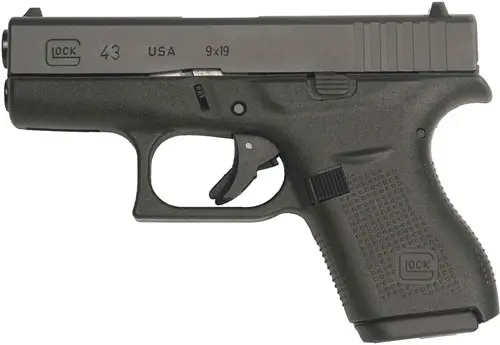 GLOCK 43 9MM LUGER FS 6-SHOT - BLACK US MANUFACTURE G GUN