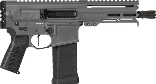 CMMG 54AA847-TNG Dissent 5.7x28mm 32+1 6.50", Tungsten Gray Cerakote Rec, OEM Grip, Picatinny Buffer Adapter, Zeroed Drop-In Single Stage Trigger - Image 2