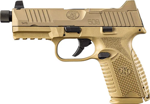 FN 509 Midsize Tactical Handgun 9mm Luger 15rd & 24rd Magazines (2) 4.5" Threaded Barrel FDE NMS - Image 2