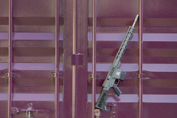 GLFA AR-15 Rifle .308 Win 10rd Magazine 16" Stainless Barrel 15" MLOK Rail Tungsten Finish - Image 4