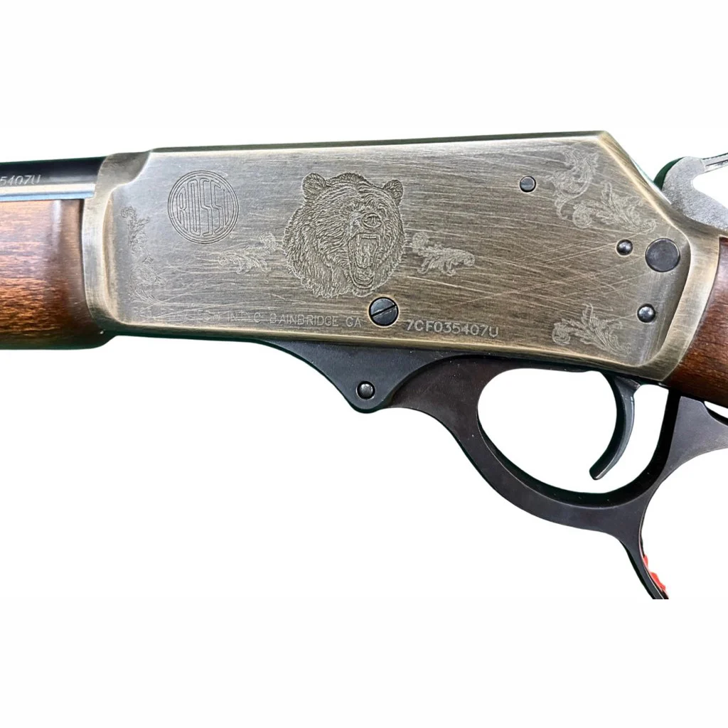 Rossi R95 Trapper Bear Edition Rifle 45-70 Govt. 16.5 in. Engraved Rec & Stock 5 rd. BL - Image 2