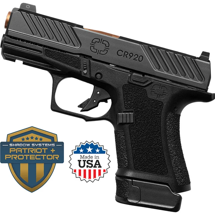 CR920 Combat Slide 9MM 3.41 inch barrel 13 Round Black Night Sights with Bronze