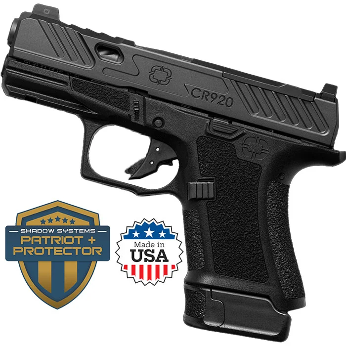 CR920 Elite Slide 9MM 3.41 inch 13 Round Black Optic Ready w/Night Sights with