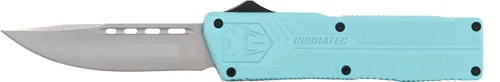 COBRATEC LIGHTWEIGHT OTF - MINT BLUE 3.25" DROP POINT - Image 2
