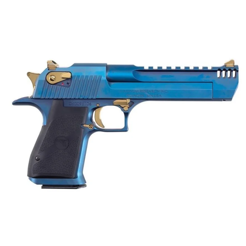 Magnum Research DE50CBG Desert Eagle Mark XIX 50 AE 6" 7+1 Carbo Blue/Gold